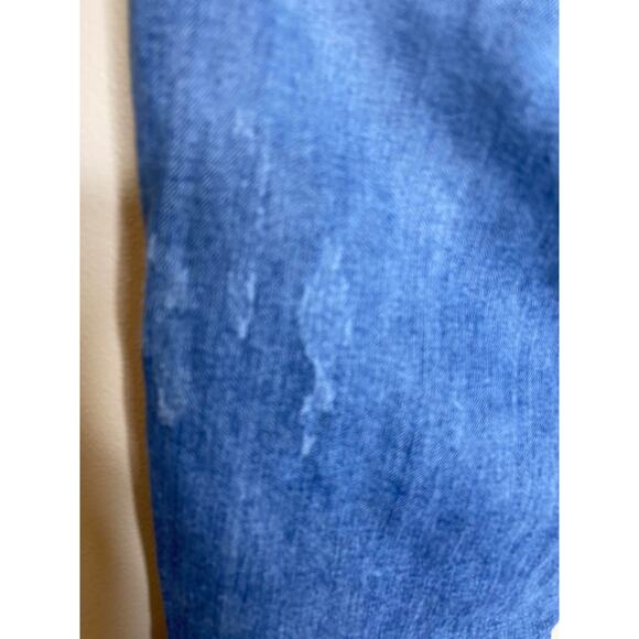 Michelle by Commune women's 29 blue jeans mid rise twig light wash distressed - Picture 6 of 12